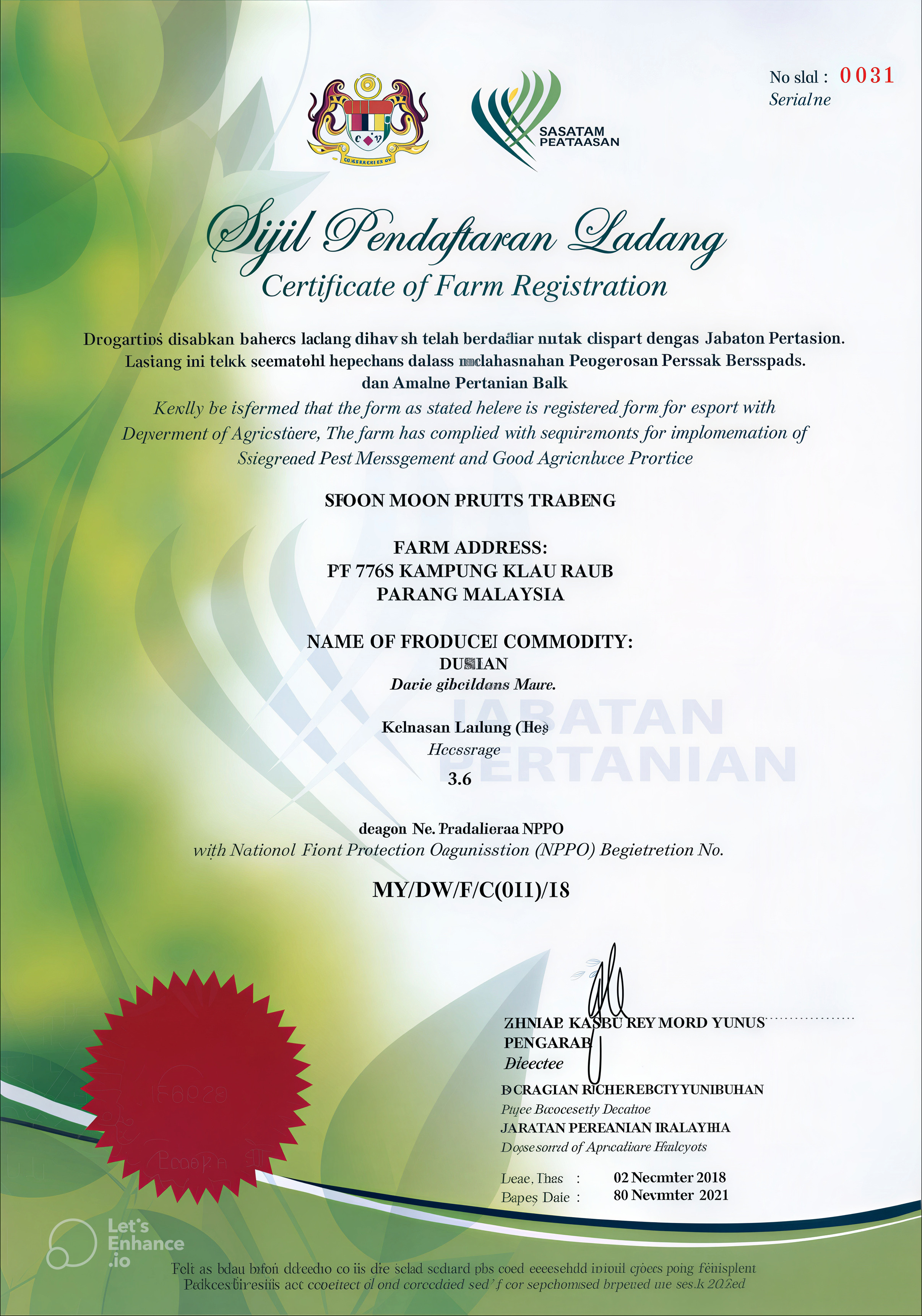 Registered Durian Farm 07