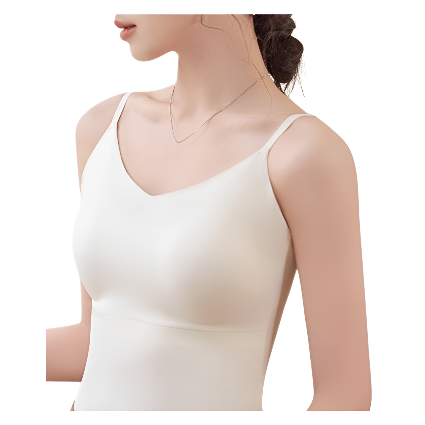 Veimia-JP-6617 アップグレード版 10A 椿の香り アイスシルク シームレス ワンピースキャミソール 女性用 薄手アウターウェア 背中が綺麗