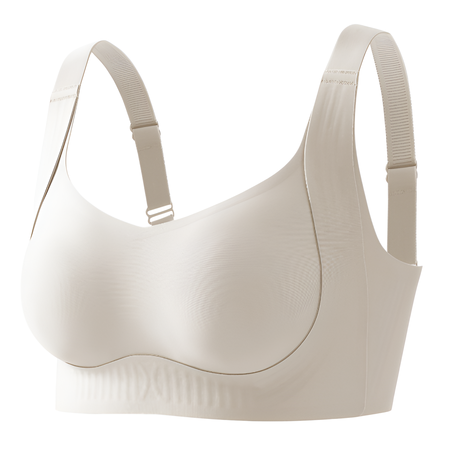 胸が大きいと小さくて細く見える、女性用の薄いシームレス下着、ソフトなサポートとリフト、目に見えないワンピースのたるみ防止固定ブラジャー