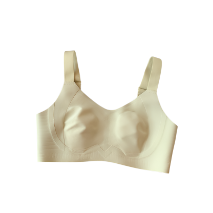 大きな胸を持つ女性のための薄いシームレス下着、小さくてスリム、縁なし、ウサギの耳カップ、横乳と垂れ防止、大きいサイズのブラジャー