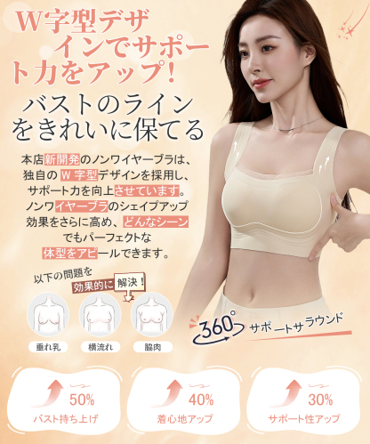 Brelia-jp ゼリーストリップ、ソフトサポート、ギャザーと垂れ防止ブラ、スチールリングなしで持ち上げて美しい背中を実現する女性用メッシュシームレスブラジャー