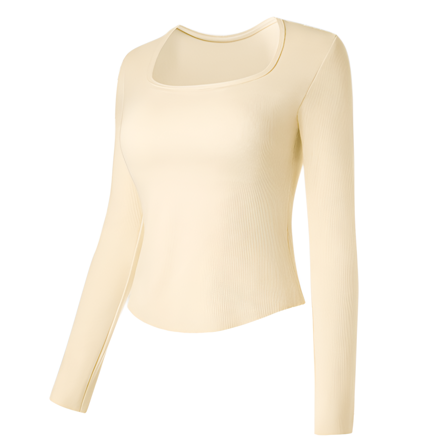 胸パッド付きのレディース保温下着、ウールの肌に優しいアウターウェア、秋冬に適しており、アウターとしてもベースレイヤーとしても着用できます。