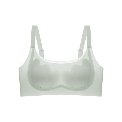 Brelira-JP-女性用スリミング花柄ウサギ耳カップ下着、薄型スタイル、大きな胸、小さな氷の感覚、超薄型スタイル、持ち上げ調整ブラジャー