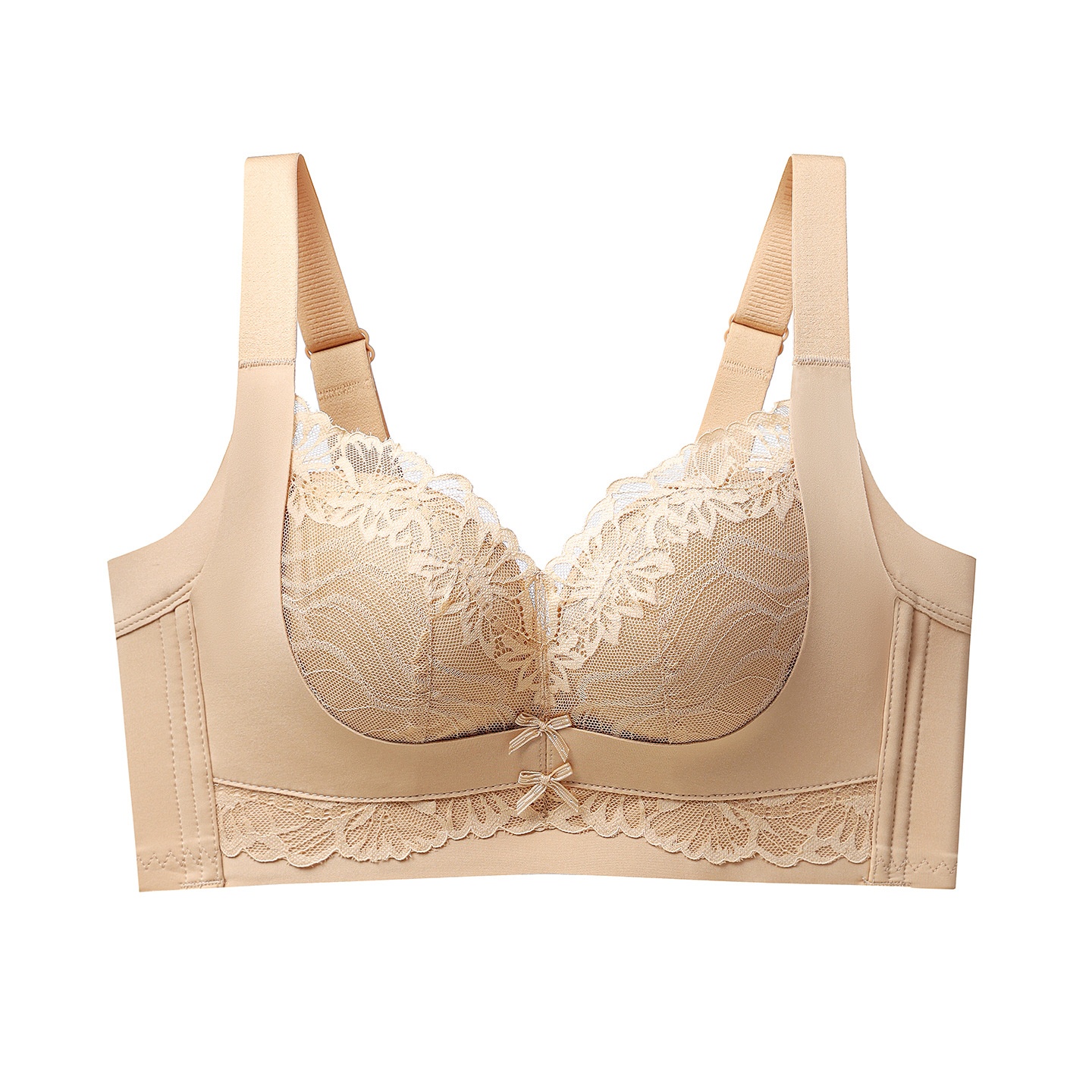 オリジナルの非磁性女性用下着、小胸用プッシュアップブラ、脇乳をサポート、リフトアップしてたるみを防止、ファンデーションのようなシェイプアップブラ。