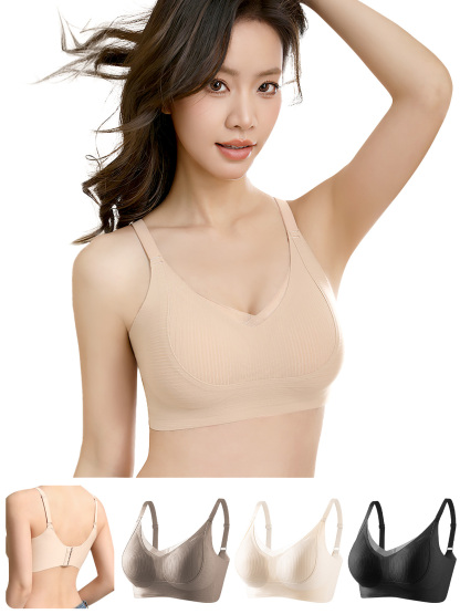 Veimia-リフティングシームレススポーツブラは、垂れ下がりを防ぎ、脇乳を集め、大きな胸を小さな胸に見せ、集めて寝る調整ブラジャー