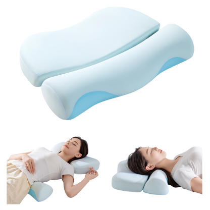 頸椎を保護し、睡眠を助けるアンチアーチ枕、家庭用の特別な枕コアのペア、成人男性用円筒形メモリーフォーム枕コア