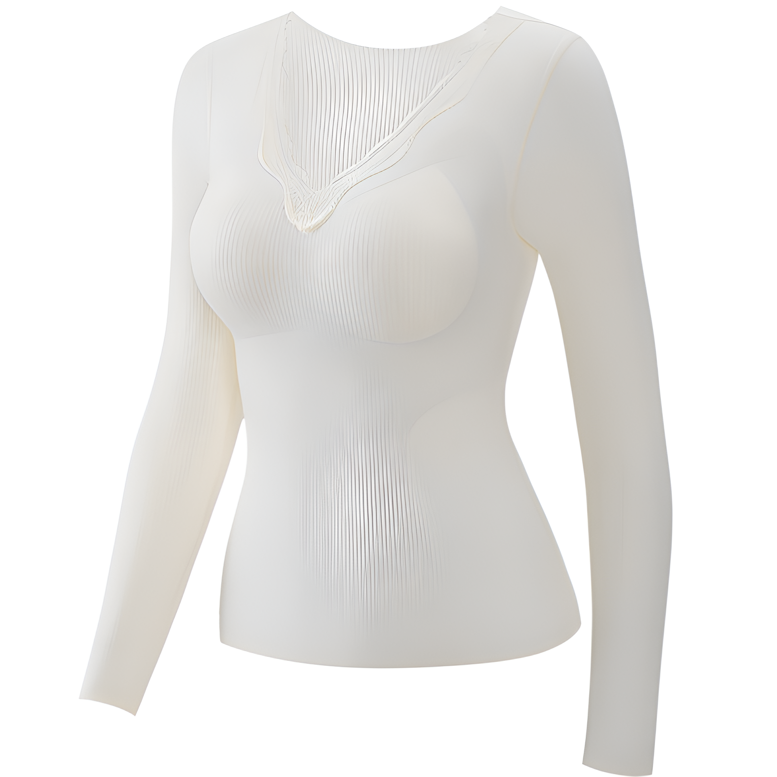 【Brelia-jp】ジンジャーカメリアオイル入りカシミヤシルク 暖かい長袖トップス レディース Vネック スリムフィット ベースレイヤー 着やすいアウター