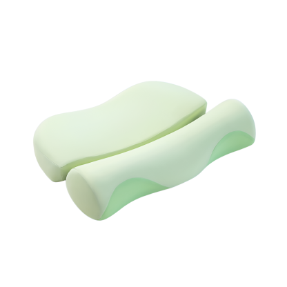 頸椎を保護し、睡眠を助けるアンチアーチ枕、家庭用の特別な枕コアのペア、成人男性用円筒形メモリーフォーム枕コア