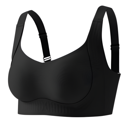 胸が大きいと小さくて細く見える、女性用の薄いシームレス下着、ソフトなサポートとリフト、目に見えないワンピースのたるみ防止固定ブラジャー