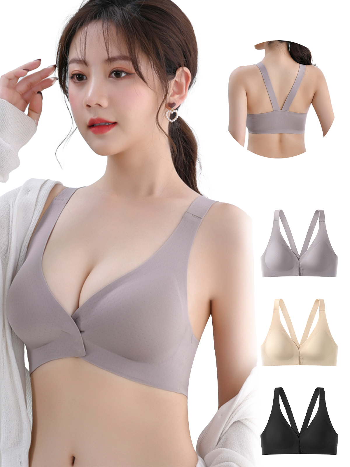 BreLira | デイリーブラ 前開き ノンワイヤー 快適フィット