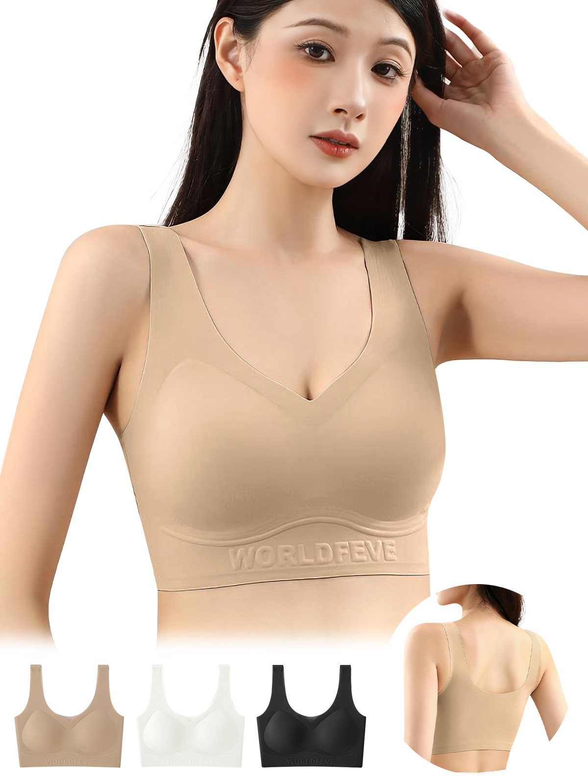 BreLira | チューブトップブラ シームレス 谷間キープ 快適フィット