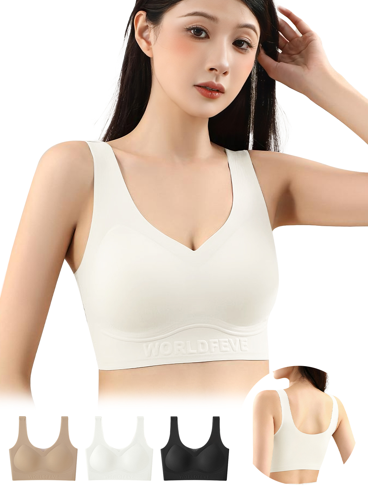 BreLira | チューブトップブラ シームレス 谷間キープ 快適フィット