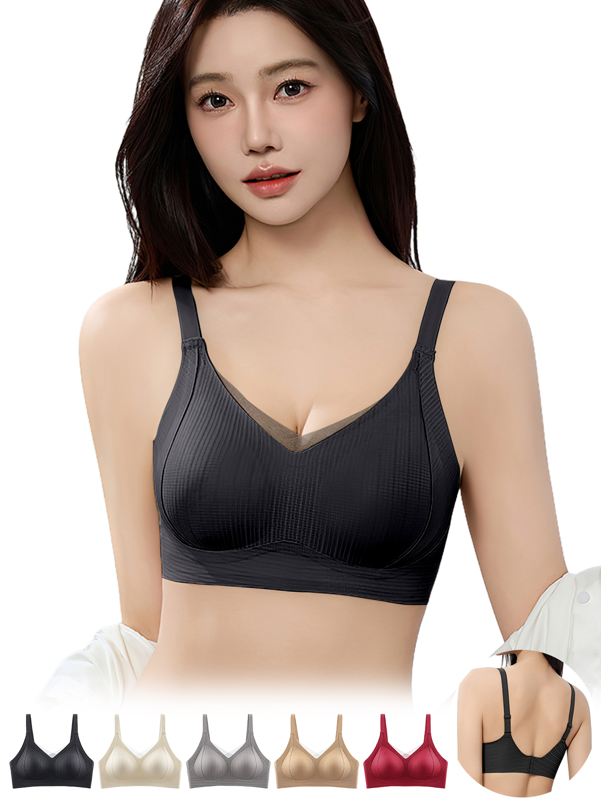BreLira | シームレスブラ 盛れる ノンワイヤー 美胸サポート