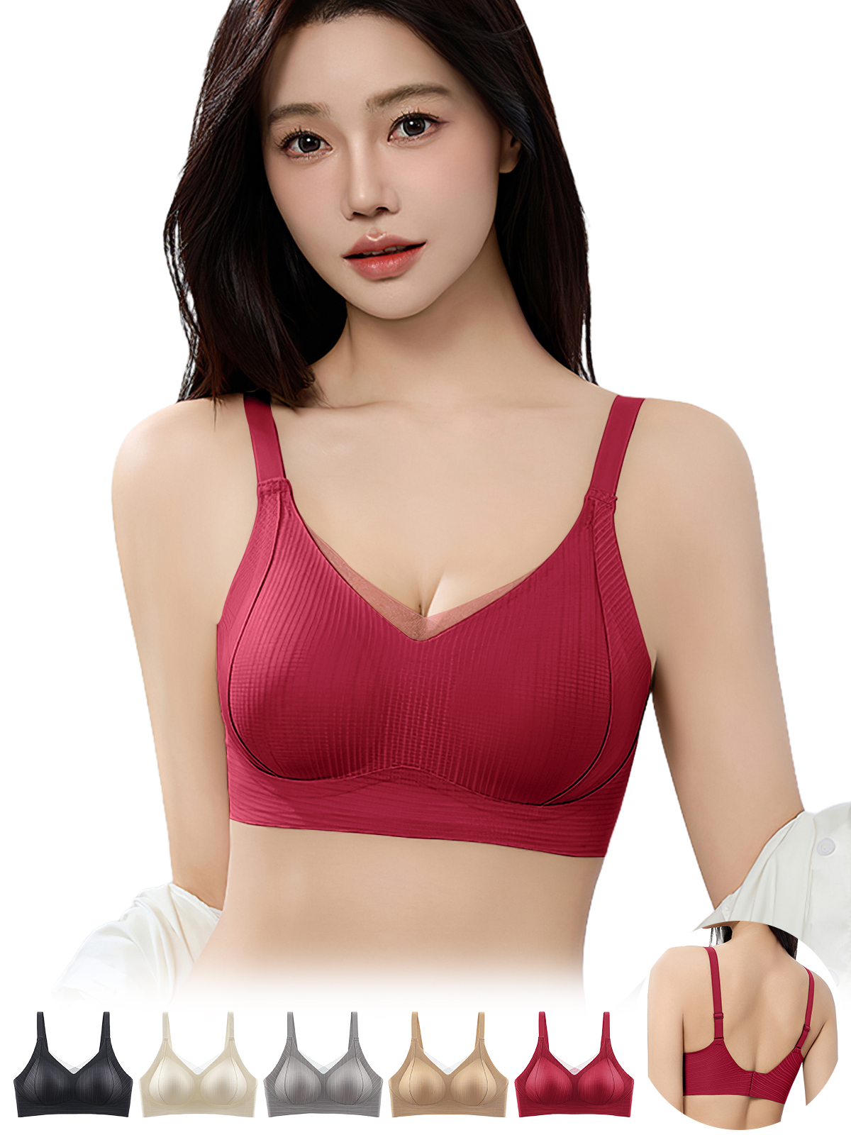 BreLira | シームレスブラ 盛れる ノンワイヤー 美胸サポート