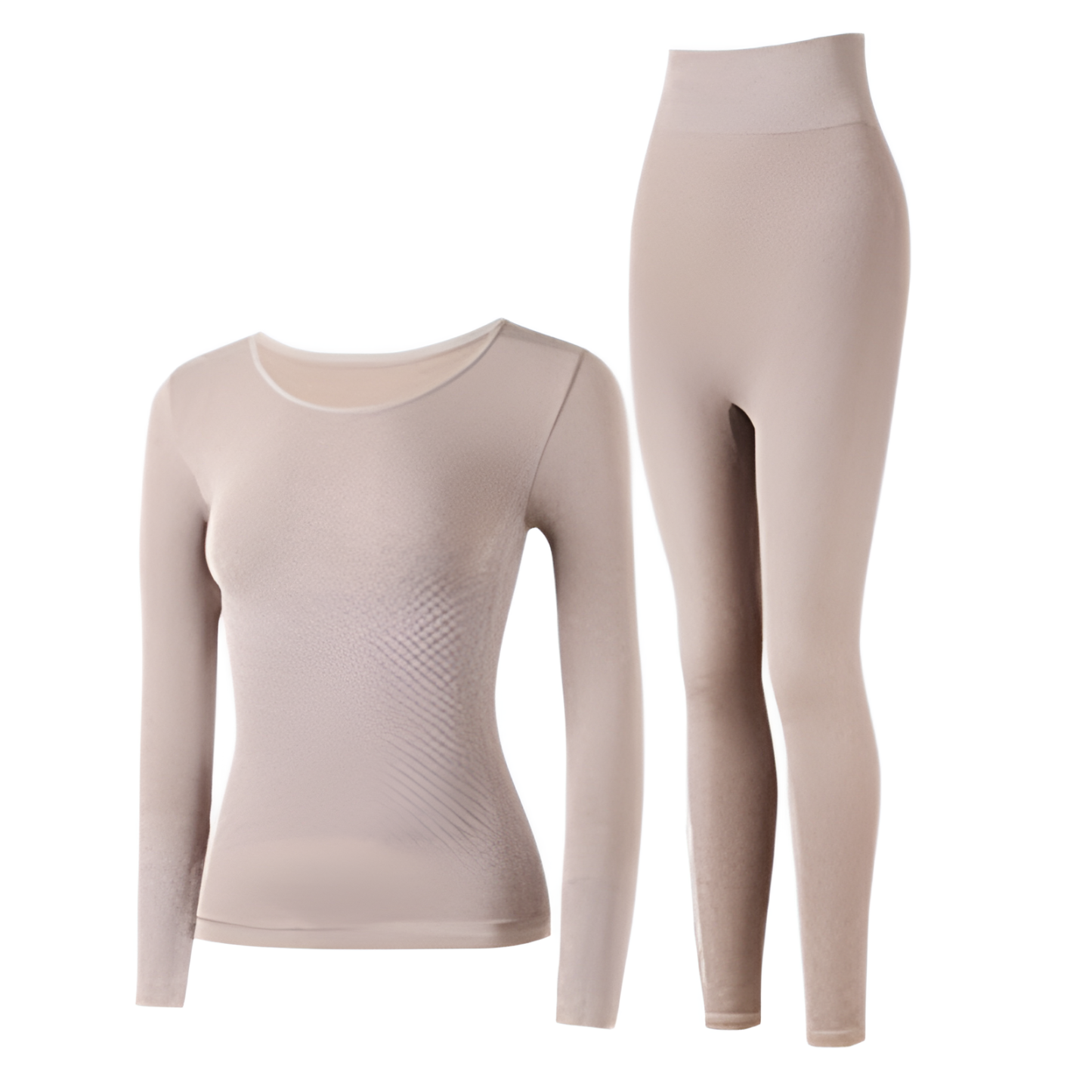 【Brelia-jp】レディース 軽量 シェイピング サーマル アンダーウェア セット シームレス ボディシェイピング スリミング ヒップアップ お腹コントロール 秋服&ズボン スリミング