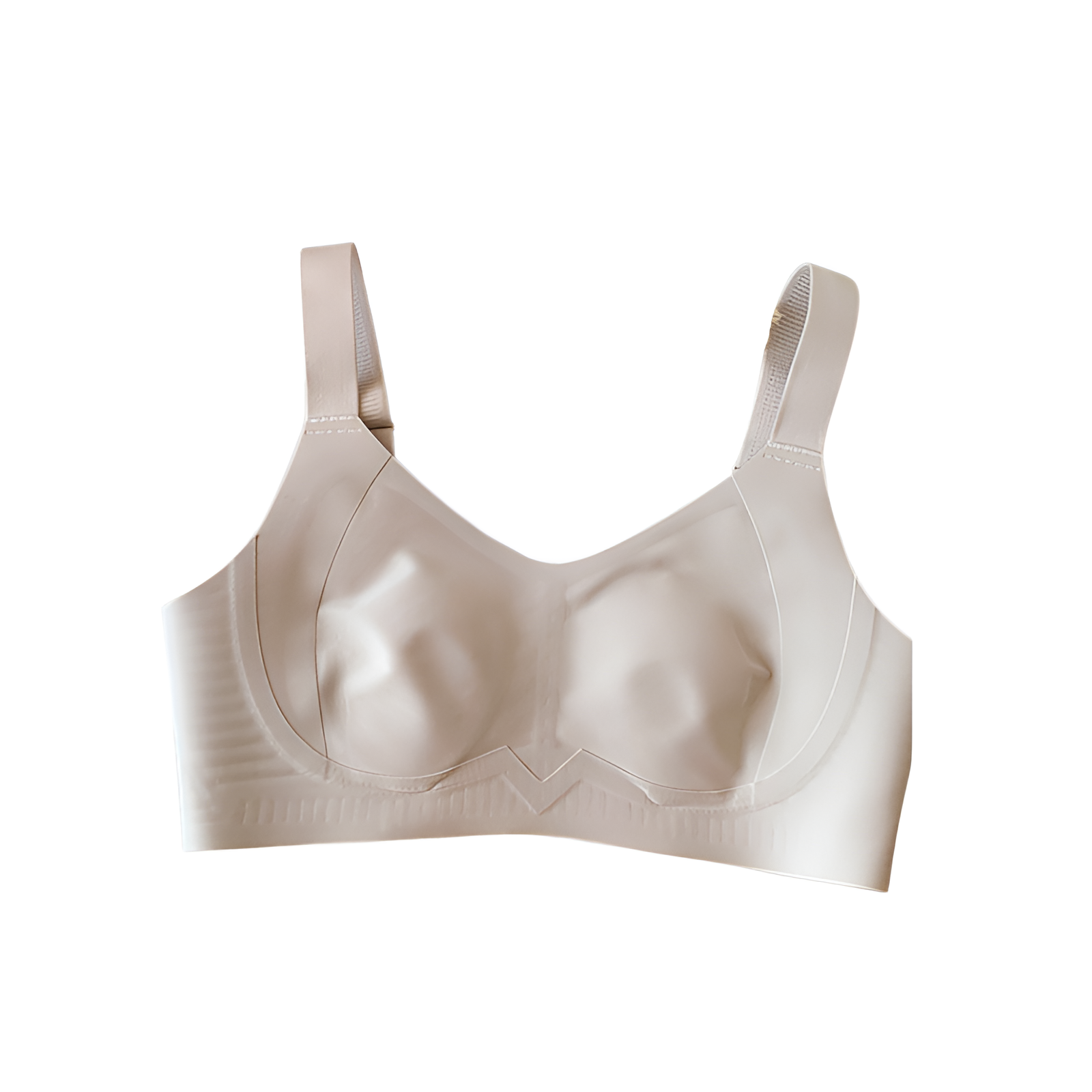 大きな胸を持つ女性のための薄いシームレス下着、小さくてスリム、縁なし、ウサギの耳カップ、横乳と垂れ防止、大きいサイズのブラジャー