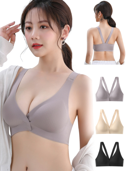 デイリー用前開きプッシュアップナシブラ