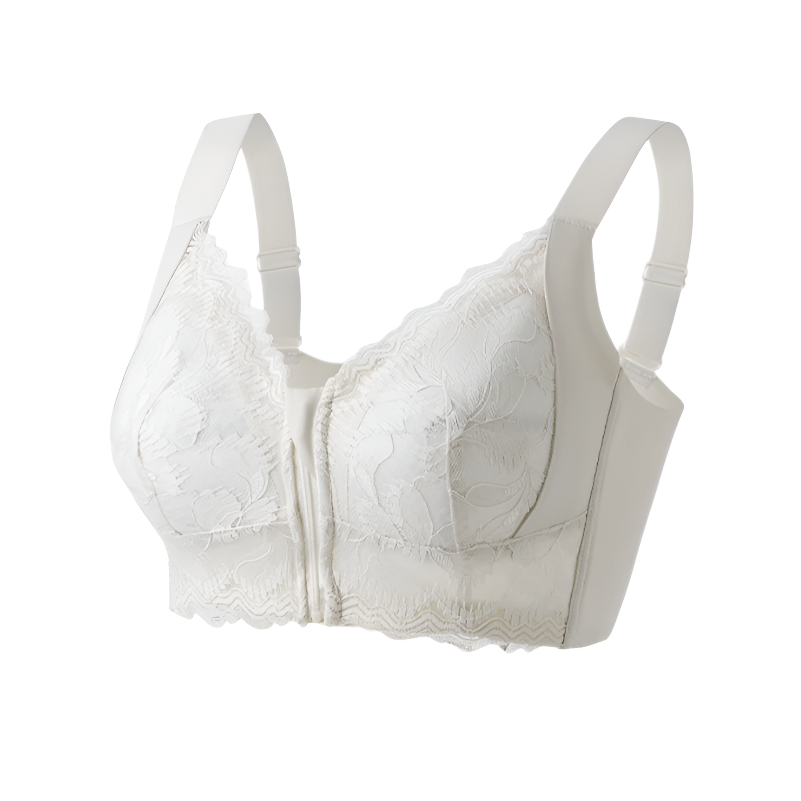 ブレリアjp 大きいサイズ フロントジッパー プッシュアップブラ