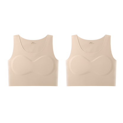 Veimia-JP-胸を縛る下着シームレス胸の形を整える大きな胸を小さく見せる超フラット見えないブラジャーラップ女性コス胸縮小学生