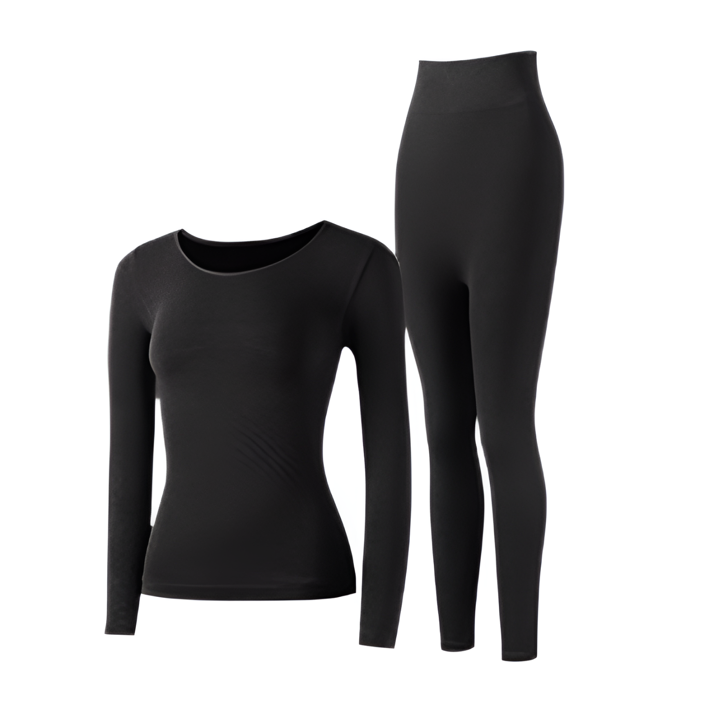 【Brelia-jp】レディース 軽量 シェイピング サーマル アンダーウェア セット シームレス ボディシェイピング スリミング ヒップアップ お腹コントロール 秋服&ズボン スリミング