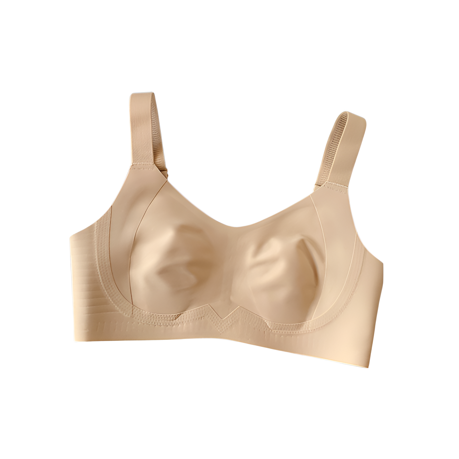 大きな胸を持つ女性のための薄いシームレス下着、小さくてスリム、縁なし、ウサギの耳カップ、横乳と垂れ防止、大きいサイズのブラジャー