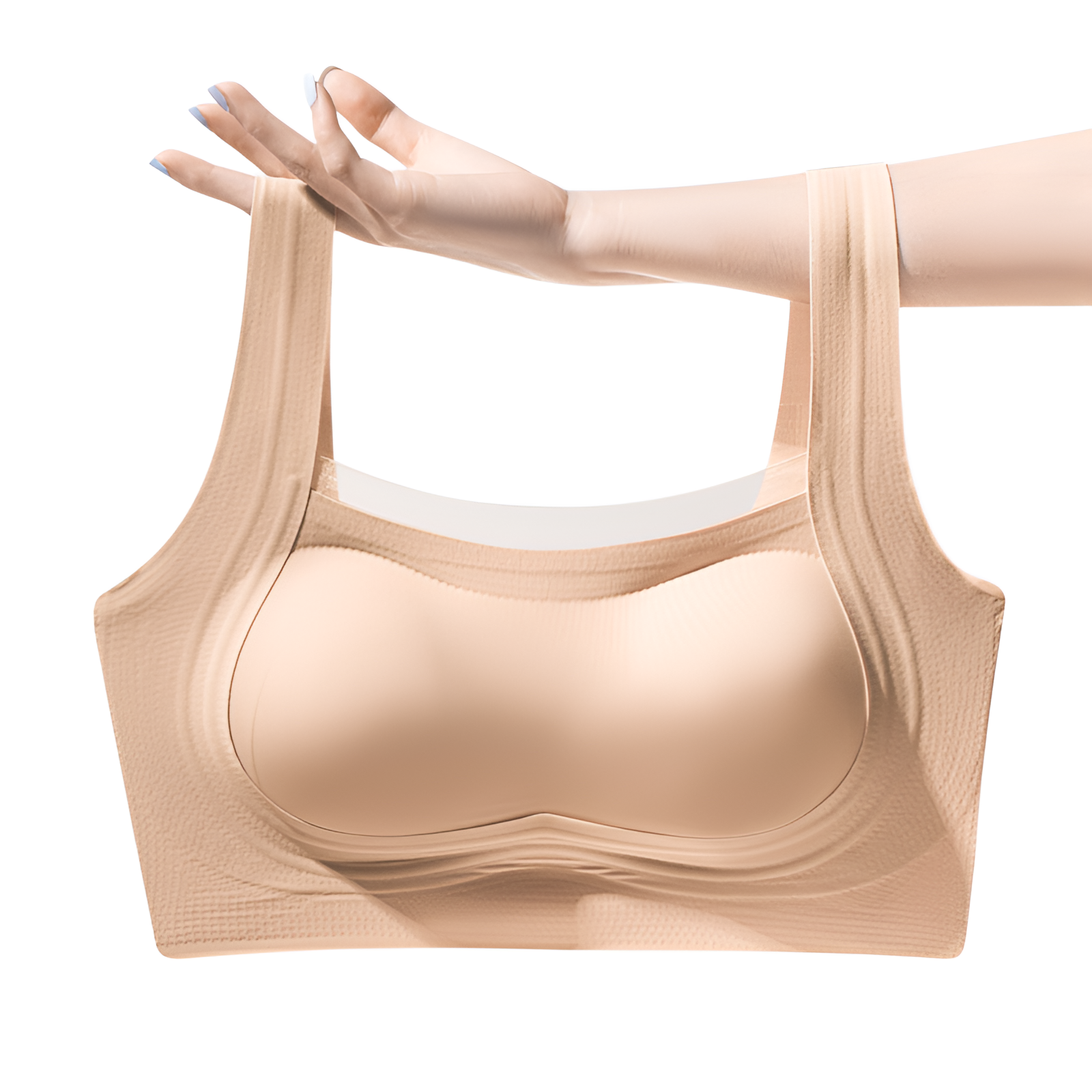 Brelia-jp ゼリーストリップ、ソフトサポート、ギャザーと垂れ防止ブラ、スチールリングなしで持ち上げて美しい背中を実現する女性用メッシュシームレスブラジャー