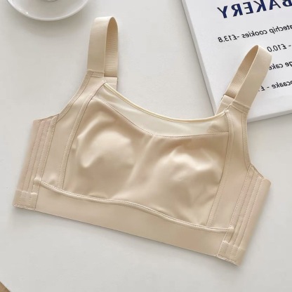【胸を小さく見せる】ノンワイヤーフルカップ垂れ防止ブラ