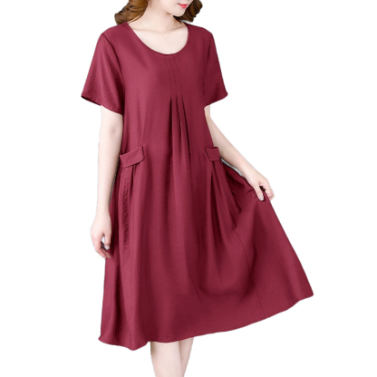 夏季新款顯瘦百搭連衣裙