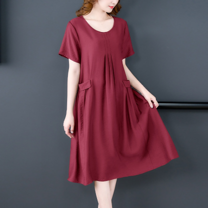 夏季新款顯瘦百搭連衣裙