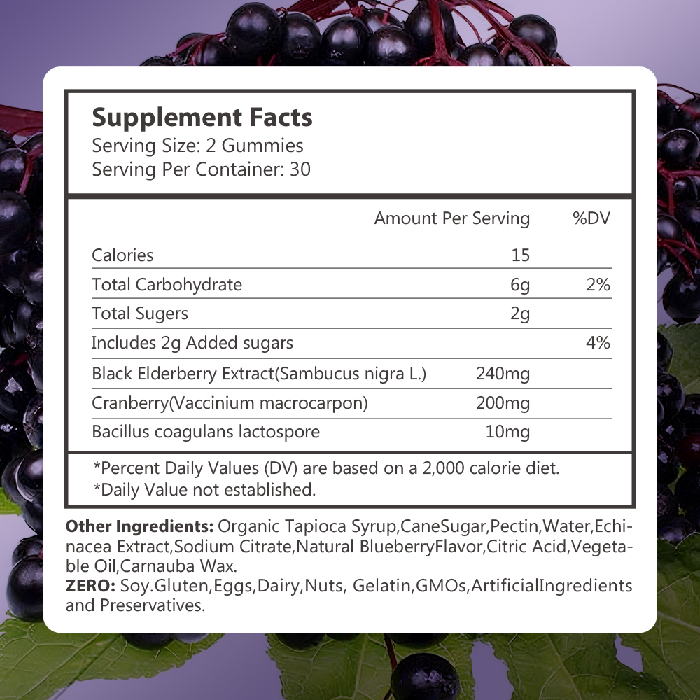 Black Elderberry Gummies