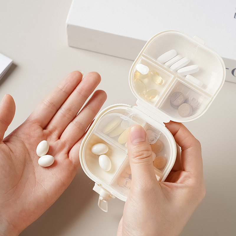 Portable Pill Box 7 Compartments