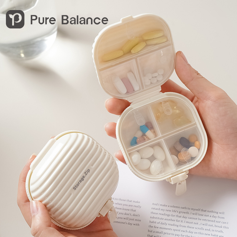 Portable Pill Box 7 Compartments