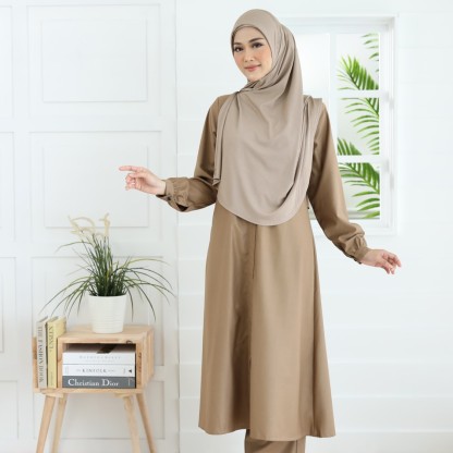 Ayla Suit in Medium Brown