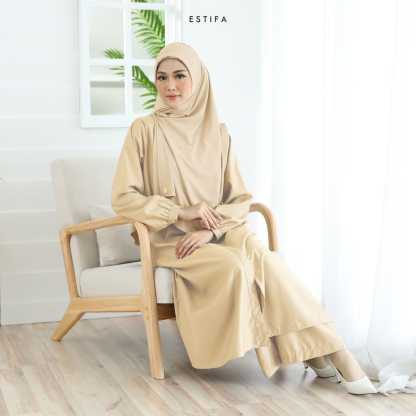 Ayla Suit in Medium Brown