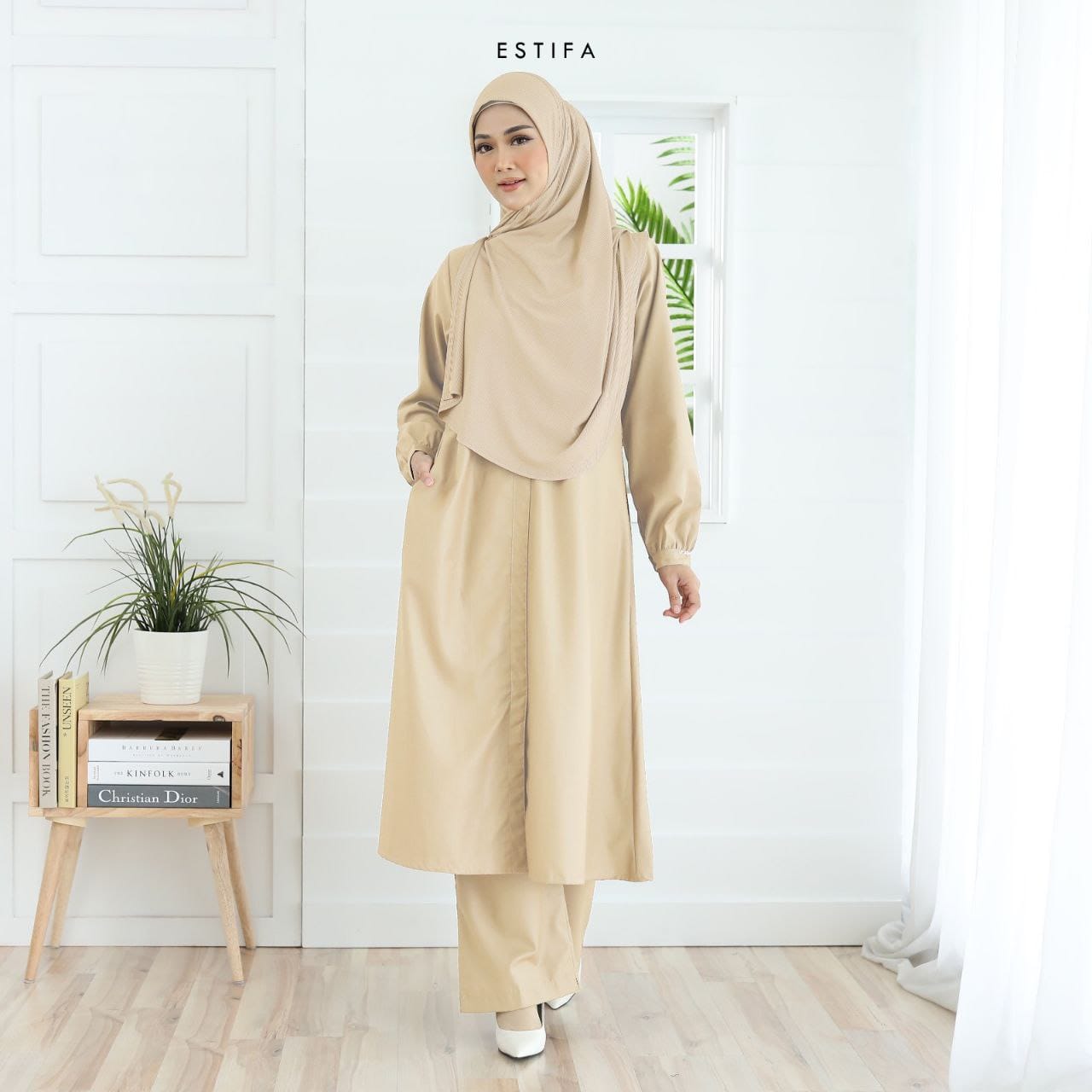 Ayla Suit in Medium Brown