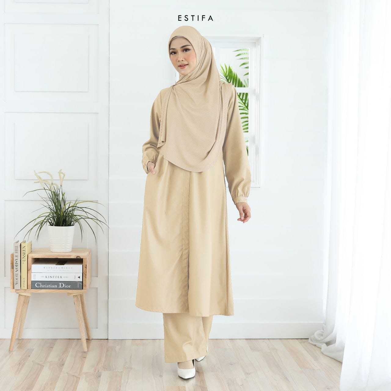 Ayla Suit in Medium Brown