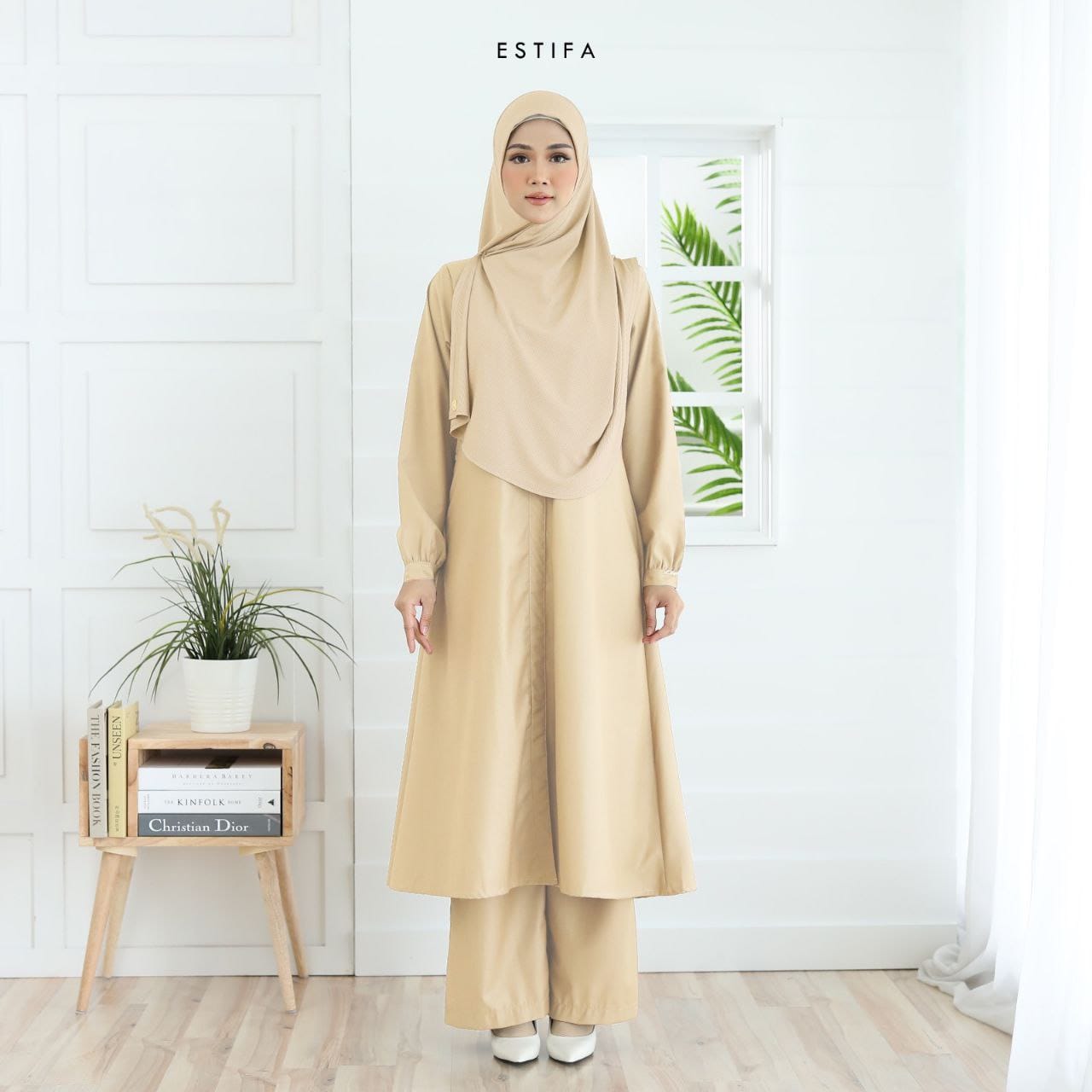 Ayla Suit in Medium Brown
