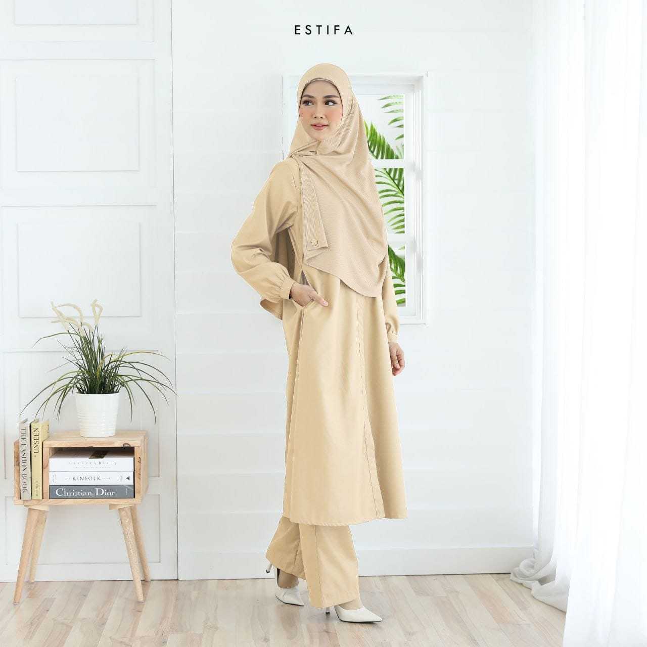 Ayla Suit in Medium Brown