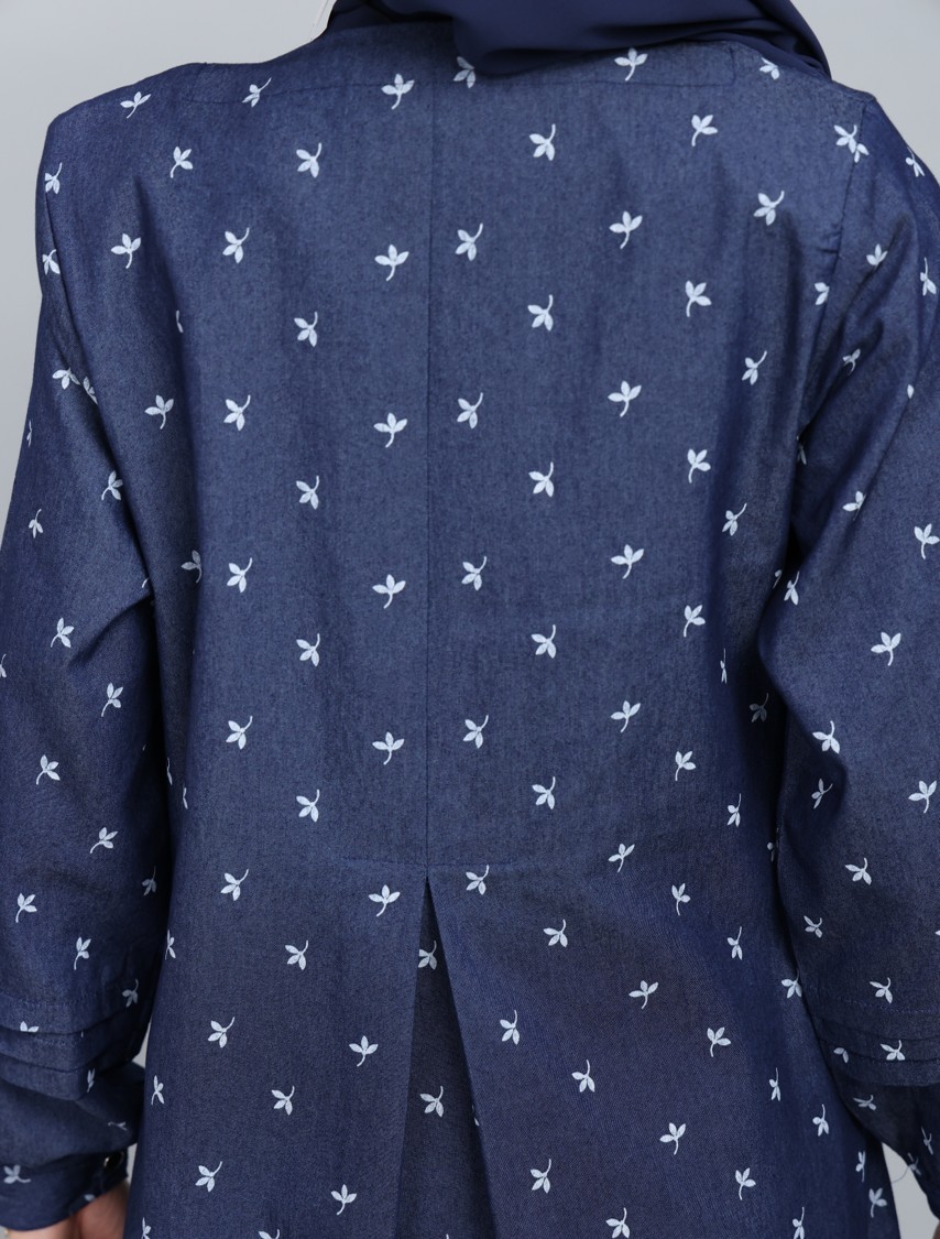 Medina in Floral printed Denim