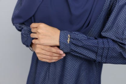 Medina in Polka Dot printed Denim