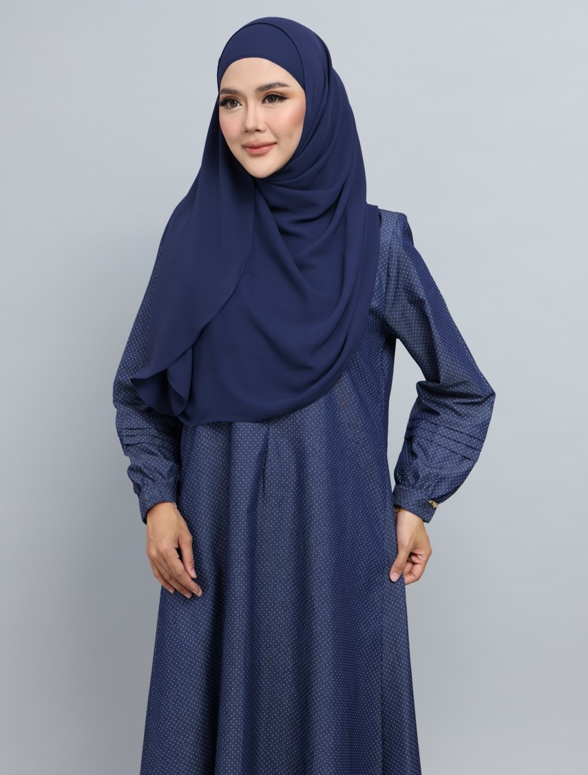 Medina in Polka Dot printed Denim