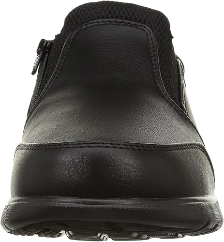 クッション性 衝撃吸収 幅広 4E スリッポンファスナー付 メンズ 紳士靴 カジュアル 通勤 スニーカー ウォーキングシューズ