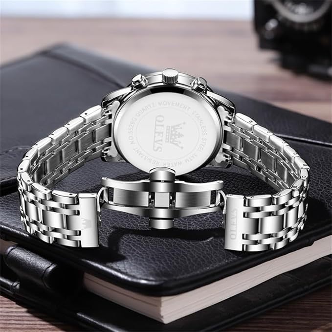 多機能 腕時計 メンズ ステンレスベルト クオーツ ビジネス クラシック 防水 日付 夜光 人気 おしゃれ 男性用 アナログ ファッション