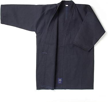 剣道着 蜂巣織 ワッフル道着 剣道 道着 紺 白 綿製