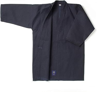 剣道着 蜂巣織 ワッフル道着 剣道 道着 紺 白 綿製
