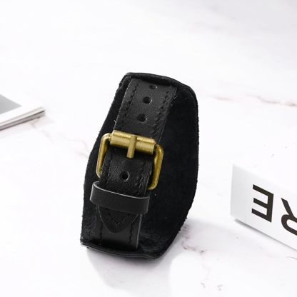 メンズ 腕時計 髑髏 アンティーク ブレスレット: ロックパンク スカル ドクロ 革ベルト レザーベルト 防水 アナログ クオーツウォッチ ゴシックアクセサリー - 誕生日 クリスマス バレンタインデー ハロウィン プレゼント