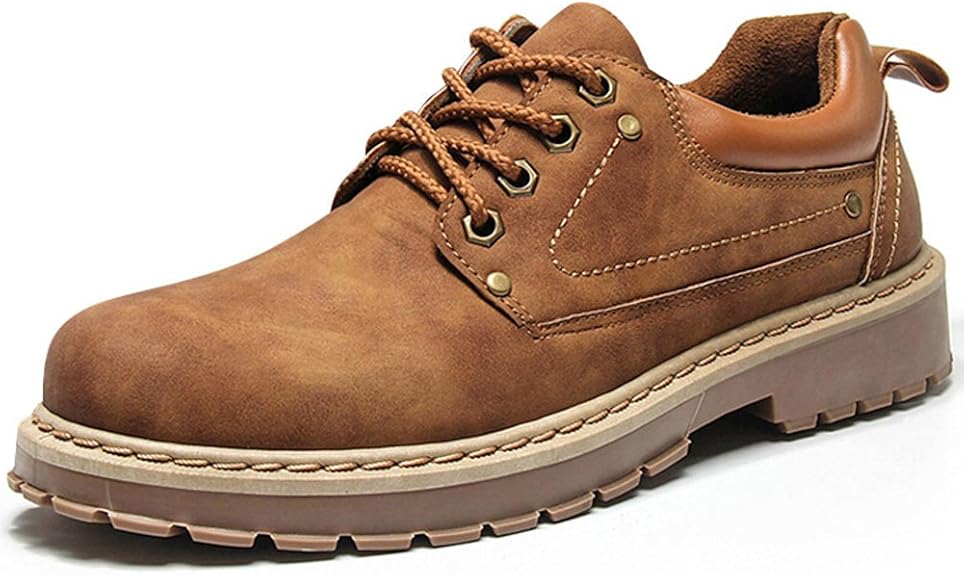  カジュアルシューズ メンズ ワークブーツ ローカット 防滑 レースアップ 24.5～27cm