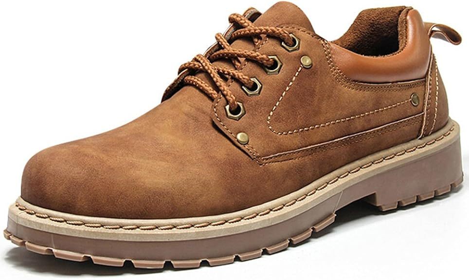  カジュアルシューズ メンズ ワークブーツ ローカット 防滑 レースアップ 24.5～27cm