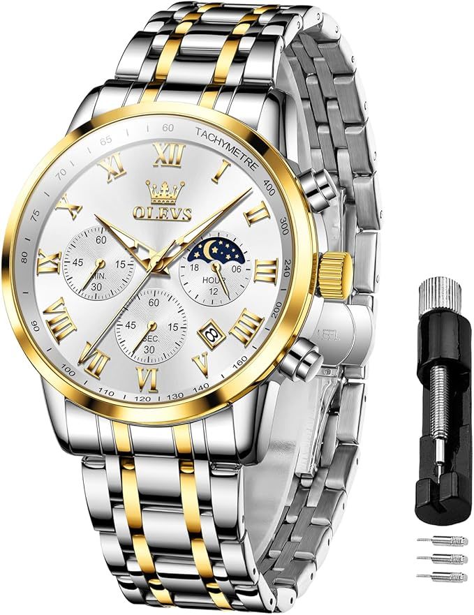 多機能 腕時計 メンズ ステンレスベルト クオーツ ビジネス クラシック 防水 日付 夜光 人気 おしゃれ