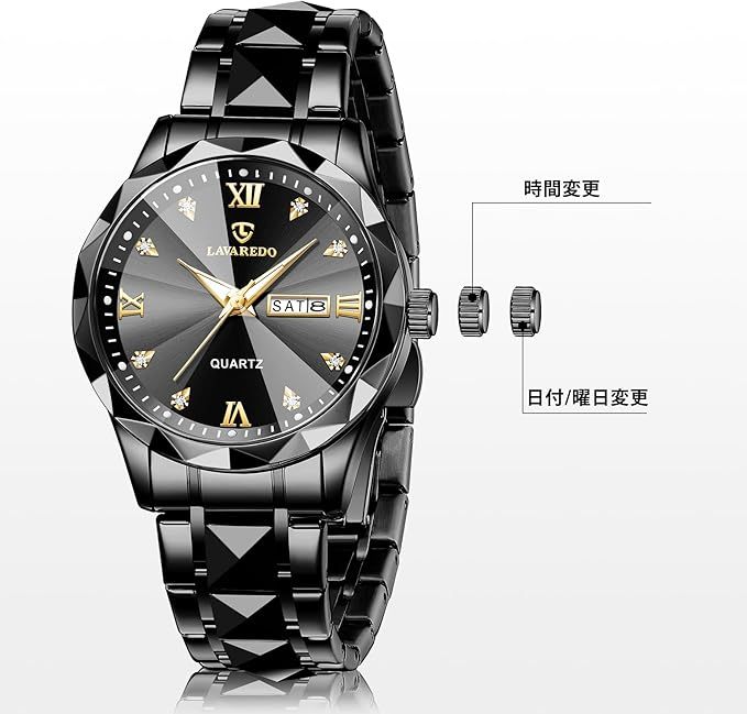 メンズ腕時計 ファッション カジュアル ビジネス 多機能 クロノグラフ ステンレス 防水 日付表示 シルバーブル- ブラック アナログクォーツ時計